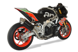 Scarico Hp Corse  - 4Track Short Balck  - Aprilia Tuono V4 R 17-18
