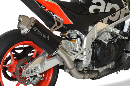 Scarico Hp Corse  - 4Track Short Balck  - Aprilia Tuono V4 R 17-18