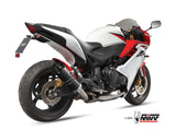 Scarico Honda CBR 600 F (11-13) - Mivv Gp Inox nero con coppa Carbonio