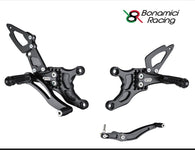 Pedane arretrate Bonamici Racing regolabili - Yamaha YZF R1 09-14