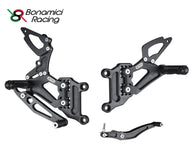 Pedane arretrate Bonamici Racing regolabili - Yamaha YZF R1 98-03