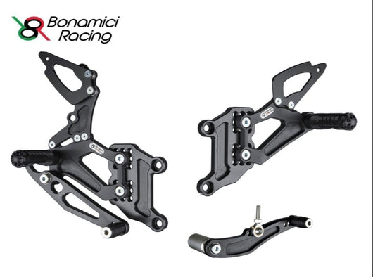 Pedane arretrate Bonamici Racing regolabili - Yamaha YZF R6 99-02