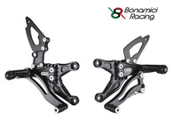 Pedane arretrate Bonamici Racing regolabili - Kawasaki ZX-6R 07-08