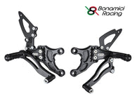 Pedane arretrate Bonamici Racing regolabili - Kawasaki ZX-10R 08-10