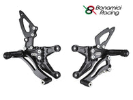 Pedane arretrate Bonamici Racing regolabili - Kawasaki ZX-6R 05-06