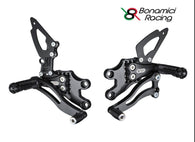 Pedane arretrate Bonamici Racing regolabili - Kawasaki ZX-10R 04-05