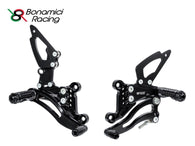 Pedane arretrate Bonamici Racing regolabili - Triumph Speed Triple 1050 04-10