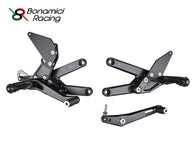 Pedane arretrate Bonamici Racing regolabili quickshifter - Triumph Daytona 675 13-16