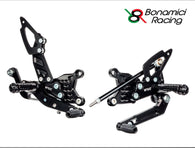 Pedane arretrate Race + Bonamici kit luce - Aprilia RSV4 RF / Tuono 17-20