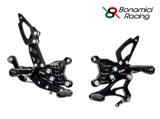 Pendane arretrate stradali Bonamici + kit luce - Aprilia RSV4 / Factory / Tuono 2021