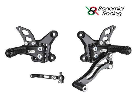 Pedane arretrate Bonamici Racing regolabili - Ducati 749 / 999 02-06