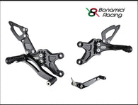 Pedane arretrate Bonamici Racing regolabili race - Honda Cbr 600 RR 07-17