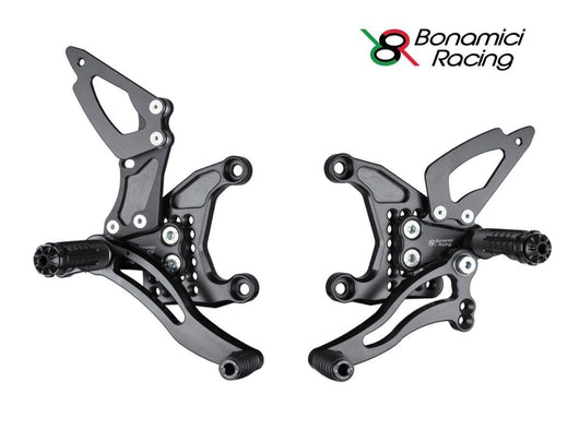 Pedane arretrate Bonamici Racing regolabili - Honda VTR 1000 SP1-/SP2 00-06