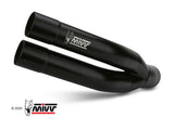 Scarico Honda CB 1000 R (08-17) - Mivv Double Gun Inox Nero