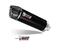 Scarico Honda CBR 600 F (01-10) - Mivv Gp Inox Nero con coppa Carbonio