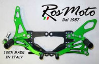 Pedane arretrate Kawasaki ZX 6 R/RR (05-07)- Ros Moto