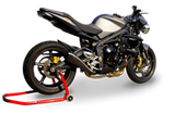 Scarico Hp Corse - Hydroform Black raccordo a @ - Triumph Street Triple 07-12