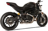 Scarico Hp Corse - GP07 Black raccordo a @ con rete - Ducati Monster 797