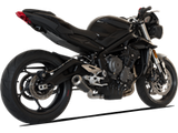 Scarico Hp Corse - GP07 Black con rete - Triumph Street Triple 765