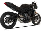 Scarico Hp Corse - GP07 Satin con rete - Triumph Street Triple 765