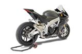Scarico Hp Corse - GP07 Satin con ghiera in alluminio - Aprilia RSV4 15-16