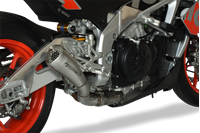 Scarico Hp Corse - Hydroform Corsa Short Satin - Aprilia Tuono V4 R 17-18