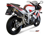 Scarico Yamaha YZF R6 (99-02) - Mivv Oval Carbonio