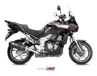 Scarico Kawasaki Versys 1000 (12-14) - Oval Carbonio con coppa Carbonio