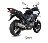 Scarico Kawasaki Versys 1000 (15-18) - Oval Titanio con coppa Carbonio