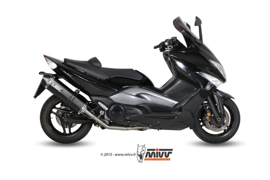 Impianto completo Yamaha T-Max 500 (08-11) - Mivv Speed Edge Black Inox Nero