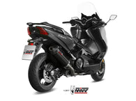 Impianto completo Yamaha T-Max 530 (17-19) - Mivv Oval Black Inox Nero con Coppa Carbonio