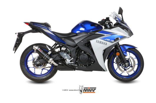 Scarico Yamaha YZF R3 (2015 >) - Mivv Gp Black Inox Nero